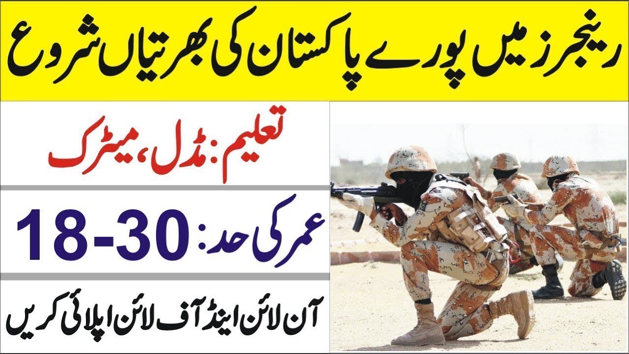 Latest Pakistan Ranger Jobs 2024